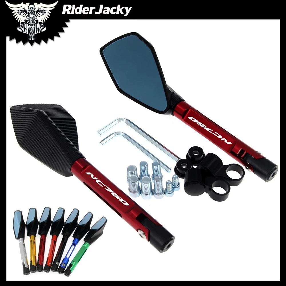 

Aluminum Motorcycle Handlebar Rear View Mirrors Anti-glare Mirror for HONDA NC750X NC750S NC750