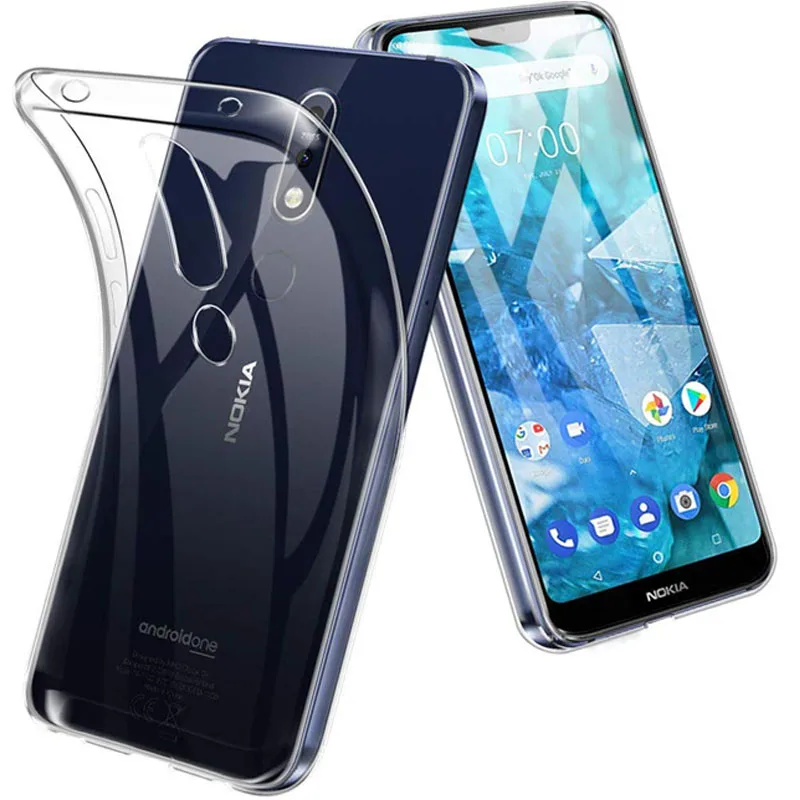 ТПУ силиконовый чехол для Nokia 6 1 Plus NOKIA 4 2 2018 5 PLUS прозрачный |
