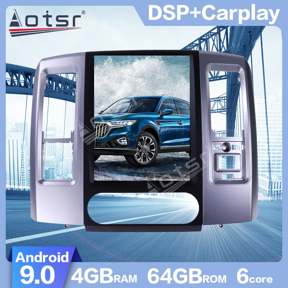 

64 Гб ПЗУ для Dodge RAM1500 2009 - 2018 Android 9,0 Tesla Style PX6 Беспроводная Автомобильная GPS-навигация мультимедийный радиоплеер