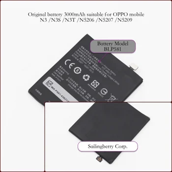 

Battery suitable for OPPO mobile N3 /N3S /N3T /N5206 /N5207 /N5209 with battery model BLP581