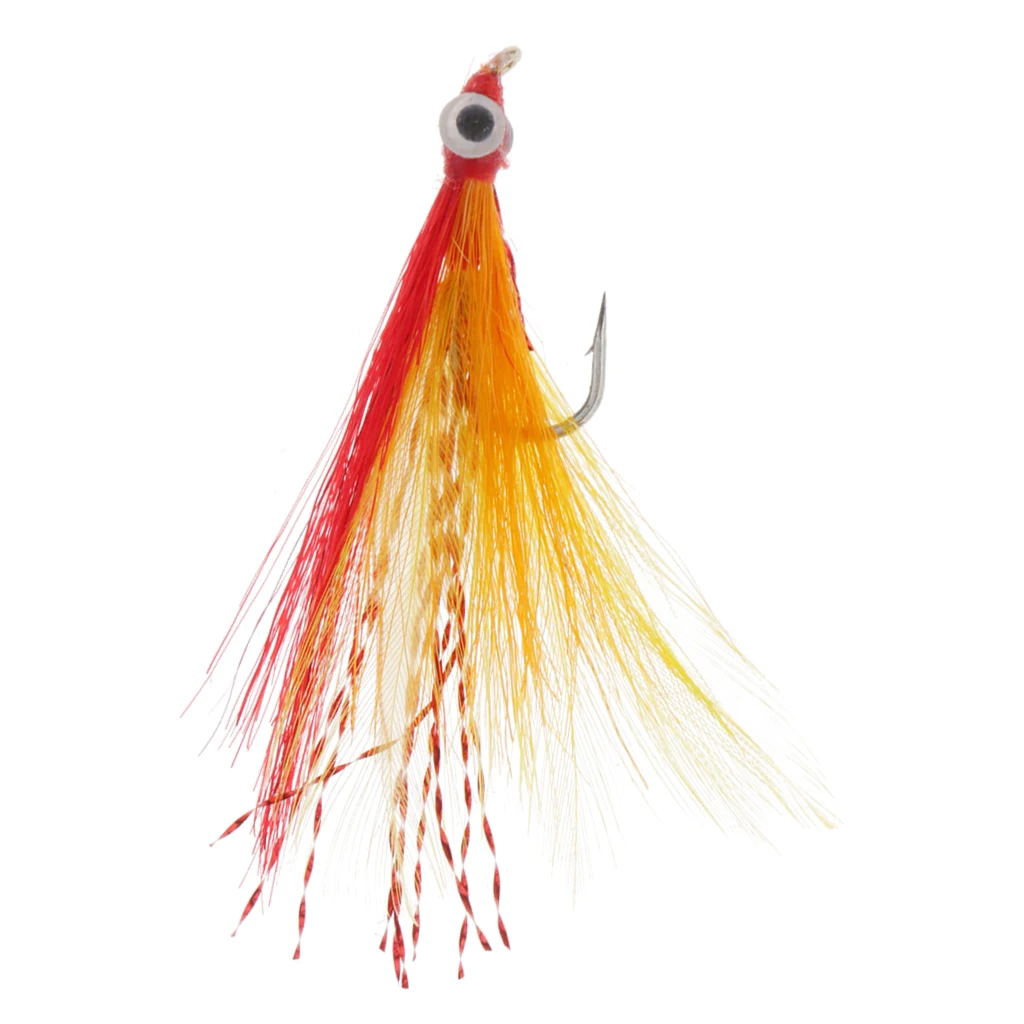 Clouser Minnow Fly Fishing Flies Salmon Trout Insects Bait Lure Floating Flies with 6# Hook