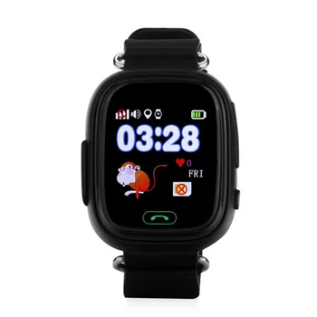

Kids Smart Watch Q90GPS Tracker and WIFI Position Location Finder Device with Touch Screen Child Wristwatch Silicone Strap watch