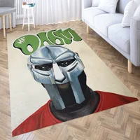 MF DOOM Carpet for Living Room 3D Hall Furniture Floor Mat Bath Anime Area Rug Teenager Bedroom Decora 1