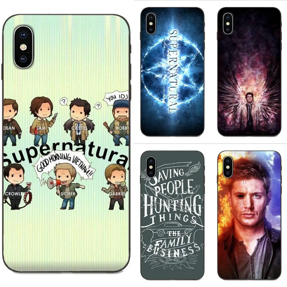 Для Apple iPhone 4 4S 5 5S SE 6 6S 7 8 Plus X XS Max XR TPU Call Box Pro Supernatural Tv Quotes Logo | Мобильные телефоны и