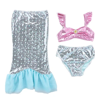 

Summer 2020 new hit Children Swimwear Little mermaid Girls Swimsuit Kids mermaid Beach wear Bathing suit for Kids Girls Gifts