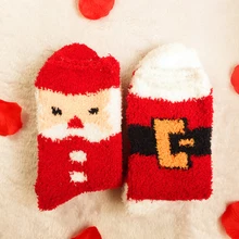 Санта Клаус снеговика и оленя; хлопковые Для женщин носки торговля трубы новогоднее; рождественское носки, подарок на Рождество, носки в скандинавском стиле