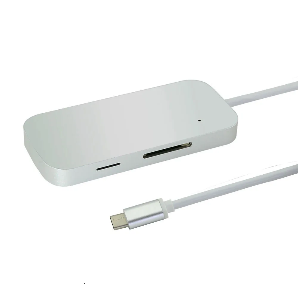 CHYI Мульти USB C концентратор type C USB 3,1 концентратор с SD кард-ридером алюминиевый сплав 3 порта USB 3,0 концентратор сплиттер для Macbook аксессуары