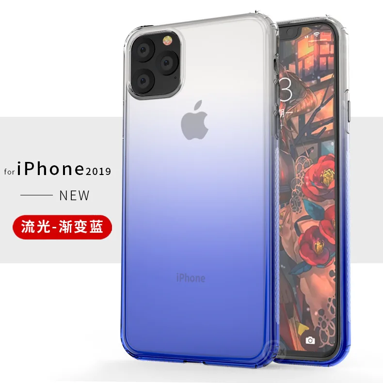 Противоударный Прозрачный чехол для Iphone 11 Мягкий ударопрочный черный из ТПУ Pro Max