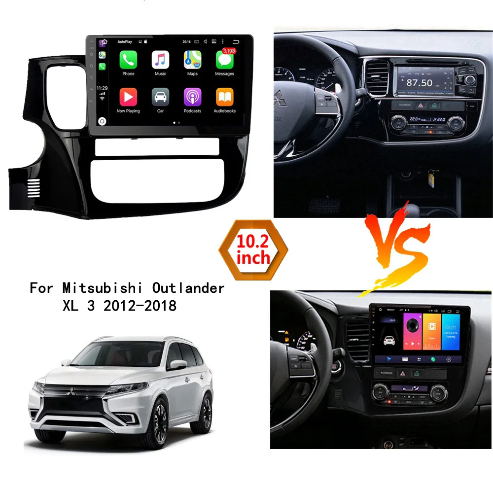 10,2 дюймов большой экран Android 9,1 автомобильный навигатор dvd-плеер для Mitsubishi Outlander xl 3 2012- Автомобильный gps радио мультимедиа