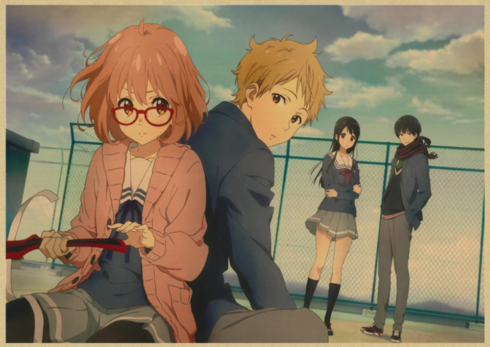 Японское аниме kyoukai no kanata стикер стены украшения комнаты обои