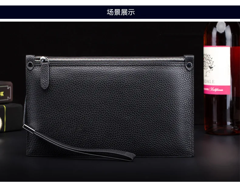 Men's Handbag, Leather, Men's Bag, Business Bag, Head Layer, Leather, Real Soft Leather, Money, Grab Bag