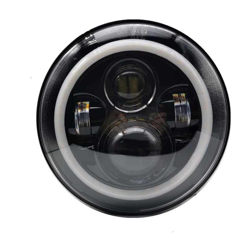 7 дюймовая светодиодная фара для мотоцикла ''DRL Angel eye фары корпус кронштейн
