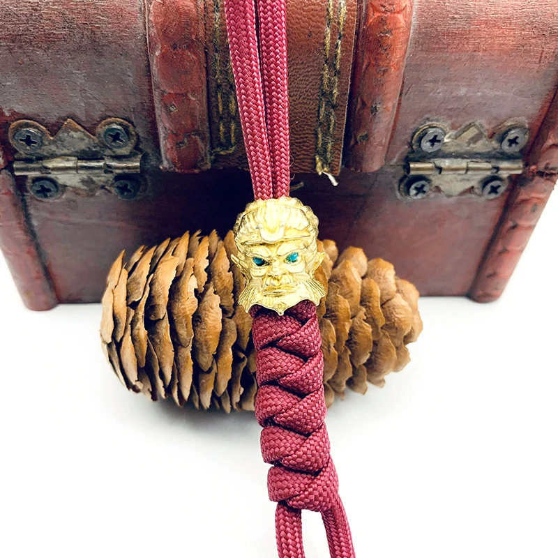 brass monkey king beads pendant (4)