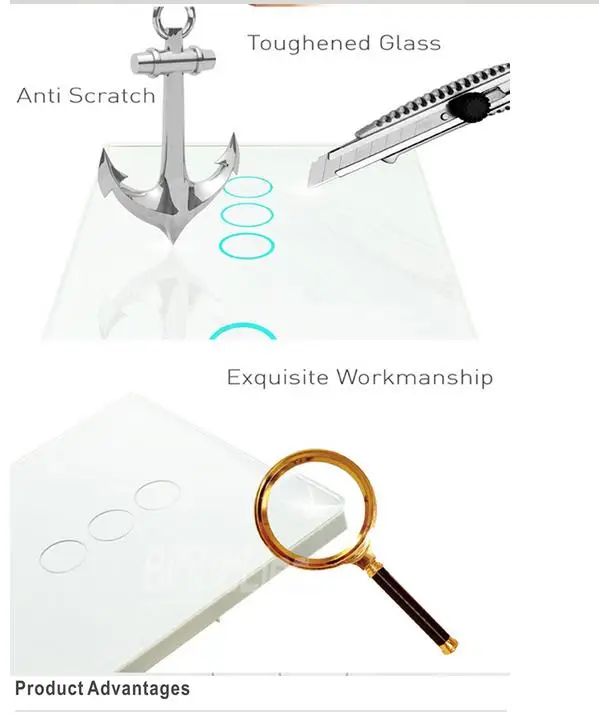 TOUCHMI Hot Sale 1Gang 1Way Touch Switch With EU Type Socket 16A Germany Socket Crystal Glass Panel Light Switch 86*157mm