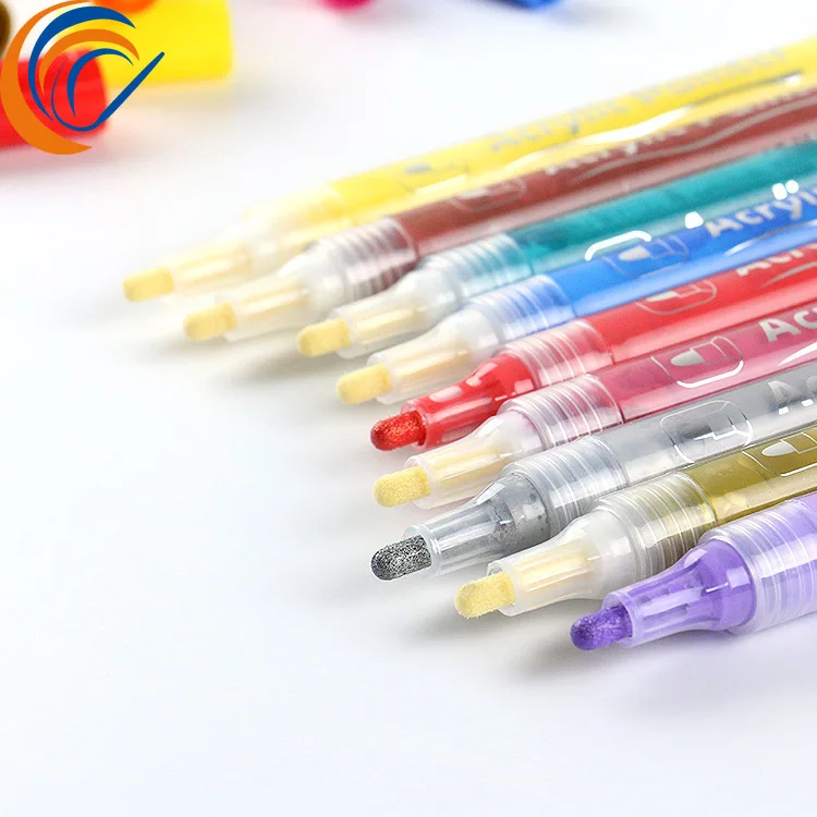 

Acrylic Marker Body Painting Color Water Based 4/8/12/15/2436 Colors Per Set Art Painting Ceramic Fabric