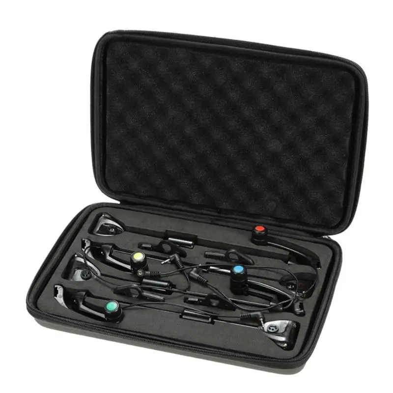 New Fishing Bite Alarm Multi-function 4pcs Fishing Swinger Set Bite Alarm Hanger 4 Colors LED Illuminated Indicator