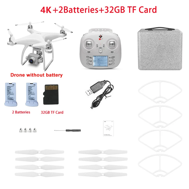 4K 2Battery 32GB WL XK X1 gps Дрон 4K двухосевой карданный стабилизатор 5G WiFi 1080P HD камера дроны Профессиональный Радиоуправляемый квадрокоптер Дрон VS F11 pro SG906 - Цвет: 4K 2Battery 32GB