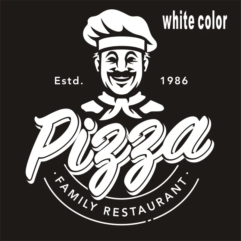 Pizza Decal Restaurant Sticker Posters Vinyl Wall Decals Pegatina Quadro Parede Decor Mural Pizza Sticker