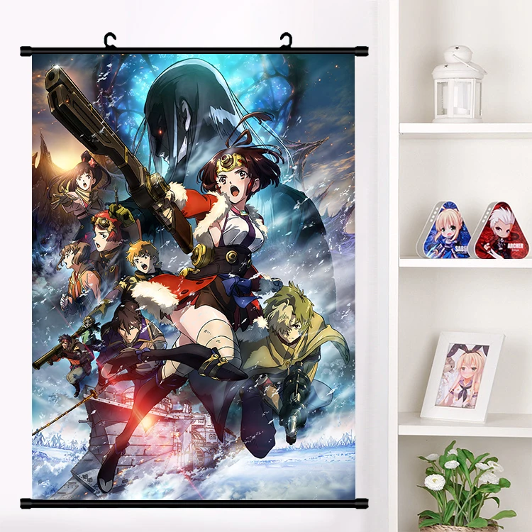 Anime Koutetsujou No Kabaneri Ikoma mumei sukari Wall Scroll Mural Poster  Wall Hanging Poster Otaku Home Decor Collection Art - AliExpress