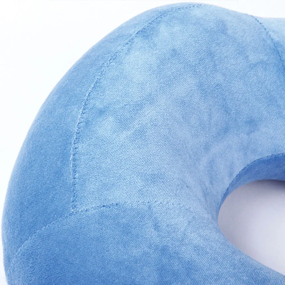 Memory Cotton U Shaped Pillow Core Neck Pillow Explosion Travel Home Office Car Folding Pillow Neck Shaped Slow Rebound Pillow