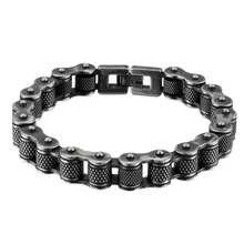 Мужской браслет в стиле ретро из тяжелой нержавеющей стали с цепочкой для мотоцикла, Ширина 13 мм, лучшие друзья, мужские браслеты и браслеты в стиле хип-хоп
