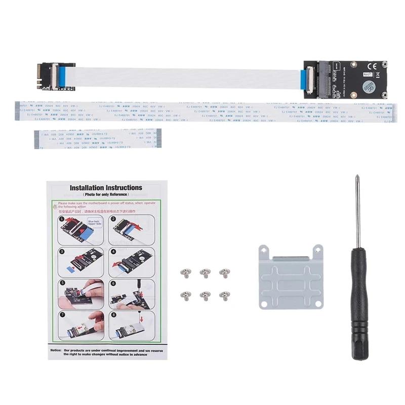 NGFF A+ E к Mini PCI-E адаптер M.2 wifi адаптер плата конвертер для половинной и полноразмерной сетевой карты