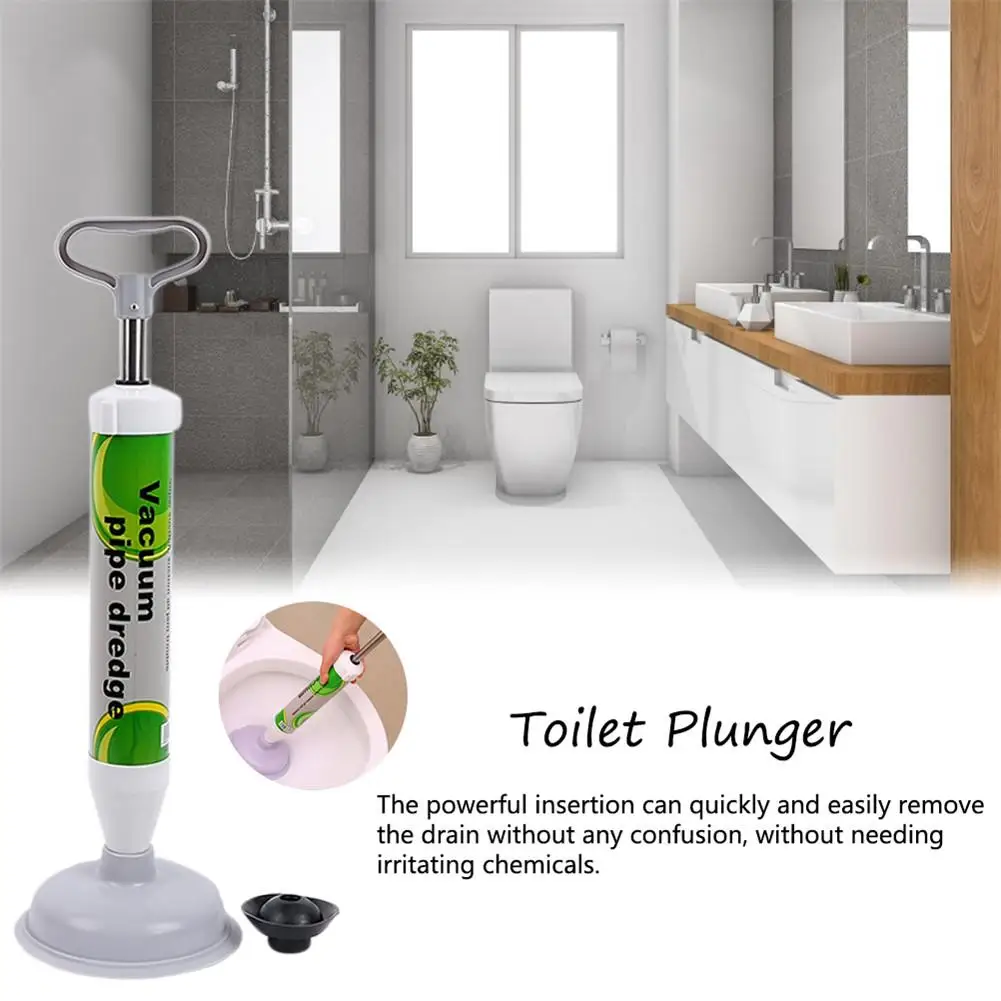 

High-Pressure Manual Sink Plunger Opener Bathroom Clog Remover Vacuum Pipe Toilet Air Power Drain Blaster Cleaner Toilet Plunger