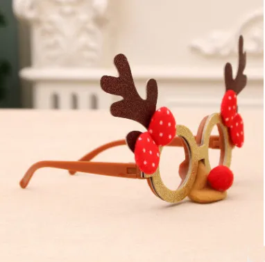 C5 Antlers Рождественские украшения для очков в виде Санта-Клауса, снеговика, оленя, рождественские игрушки для взрослых и детей, рога, очки, рождественские украшения, очки Z533 - Цвет оправы: C5 Antlers