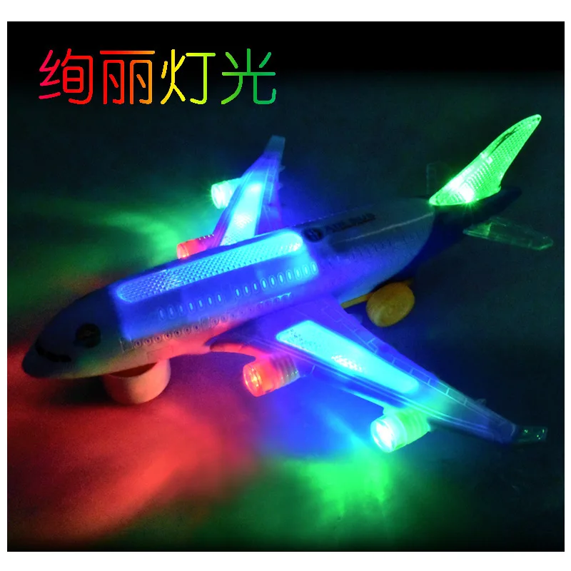

Hot Selling Toy CHILDREN'S Toy Educational Lights Music Multidirectional Electric Plane Toy Electric Toys