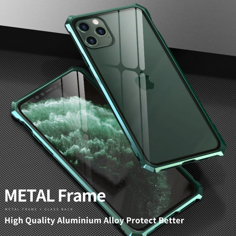 

Metal Edge Shockproof Design Transparent Case Cover For IPhone 11 Pro XS XR Max Coque On For IPhone 11 Case