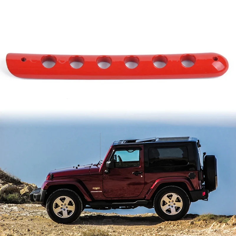 Передняя и задняя дверь алюминиевый подлокотник ручка корпус для Jeep Wrangler 2007- аксессуар для автомобиля ручка двери против царапин красный