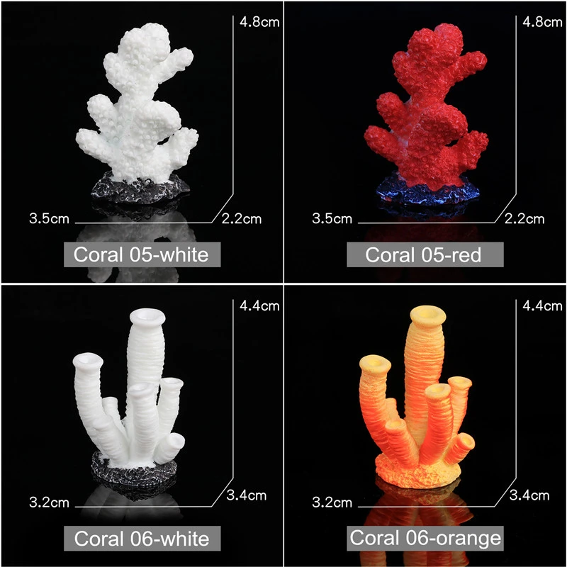 Beautiful Aquarium Artificial Coral Reef Ornament Fish Tank Background Decor Mini Coral Rock Aquarium Plant Decoration Acuario