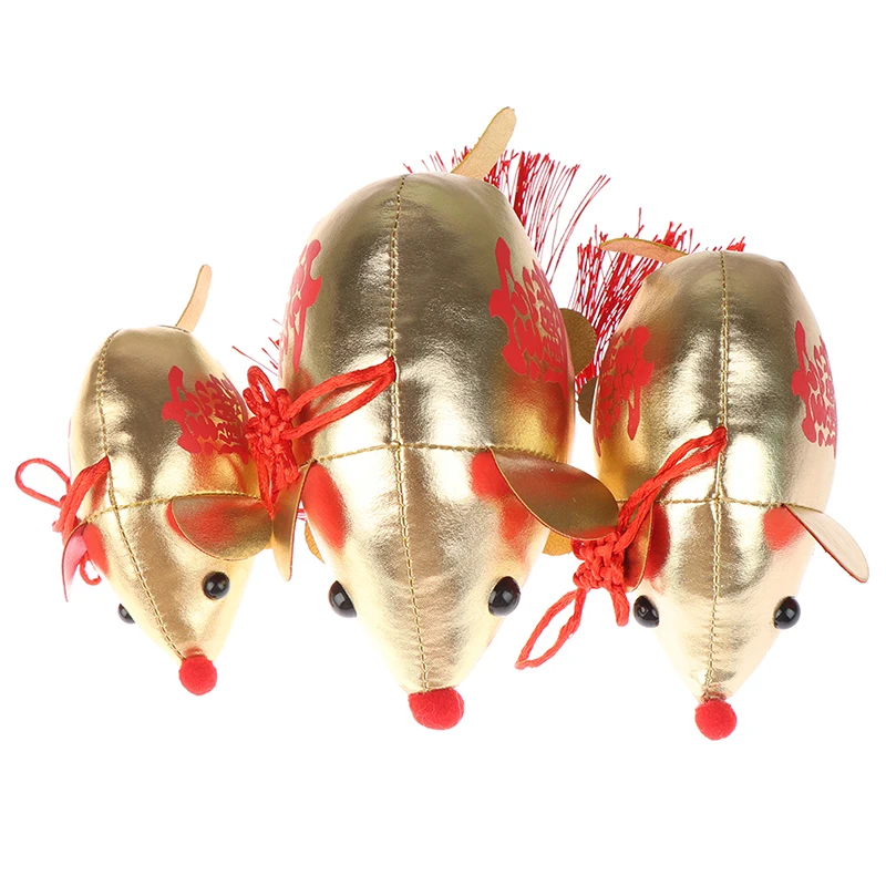 Маленький кулон крыса год игрушка-талисман плюшевые китайский год вечерние украшения подарок мини брелок куклы 1 шт. милые плюшевые игрушки мышь