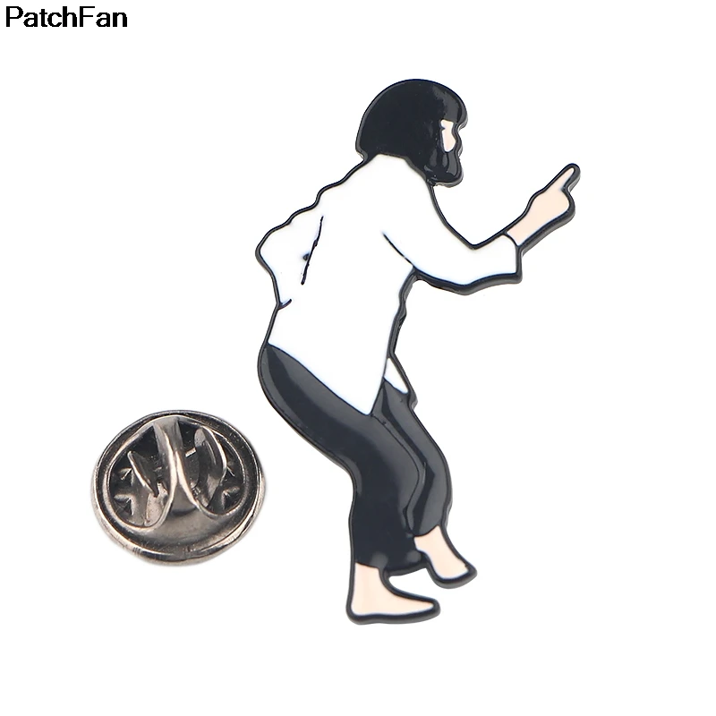 A2692 Patchfan Pulp fiction модные забавные очаровательные милые Мультяшные булавки для детей, мужчин, женщин, броши, аксессуары для одежды, ювелирные изделия, значки
