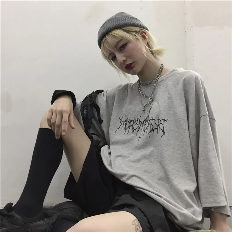 Lychee Harajuku Devil Star женская футболка с принтом руки, свободная женская футболка, летние футболки, круглый вырез, короткий рукав, женские футболки