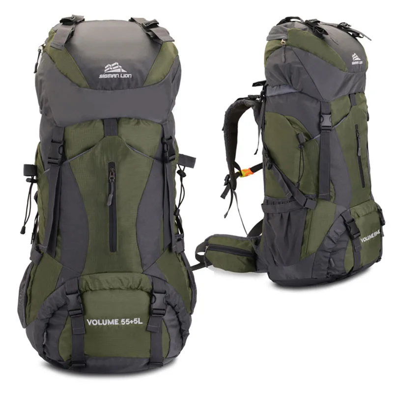 Green 60L мужской рюкзак для кемпинга, дорожная сумка, рюкзак для альпинизма, походный, походный, для альпинизма, сумки для спорта на открытом воздухе, внутренняя рама XA898WA - Цвет: Green