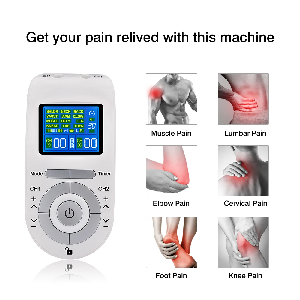 

12 Modes EMS Electric Muscle Stimulator Unit Machine Physiotherapy Electronic Therapy Massager Electrostimulator