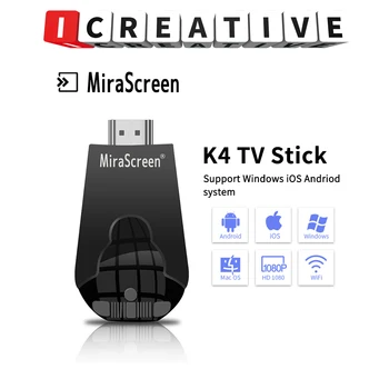 

Mirascreen K4 Wireless display TV stick 1080P HD 2.4G Wifi Wireless TV Dongle Miracast Airplay DLNA For IOS Android PHONE