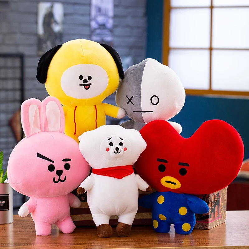 

25/35/45cm Korea kpop Soft toy lovely animal stuffed doll kawaii anime stuffed toys dog rabbit koala horse plush gift for girl
