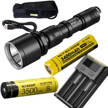 NITECORE MH25GT USB Перезаряжаемый тактический флэш-светильник CREE XP-L HI V3 max 1000 люмен луч бросок 452 м уличный светильник спортивный фонарь