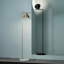 Современная Напольная Лампа в скандинавском стиле мраморная золотисто-черная стоящая лампа итальянская гостиная спальня светодиодный светильник для домашнего декора