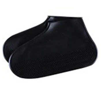 

BEAU-6PCS Silicone Overshoes Reusable Waterproof Rainproof Men Shoes Covers Rain Boots Non-Slip Washable Unisex Wear-Resistant R