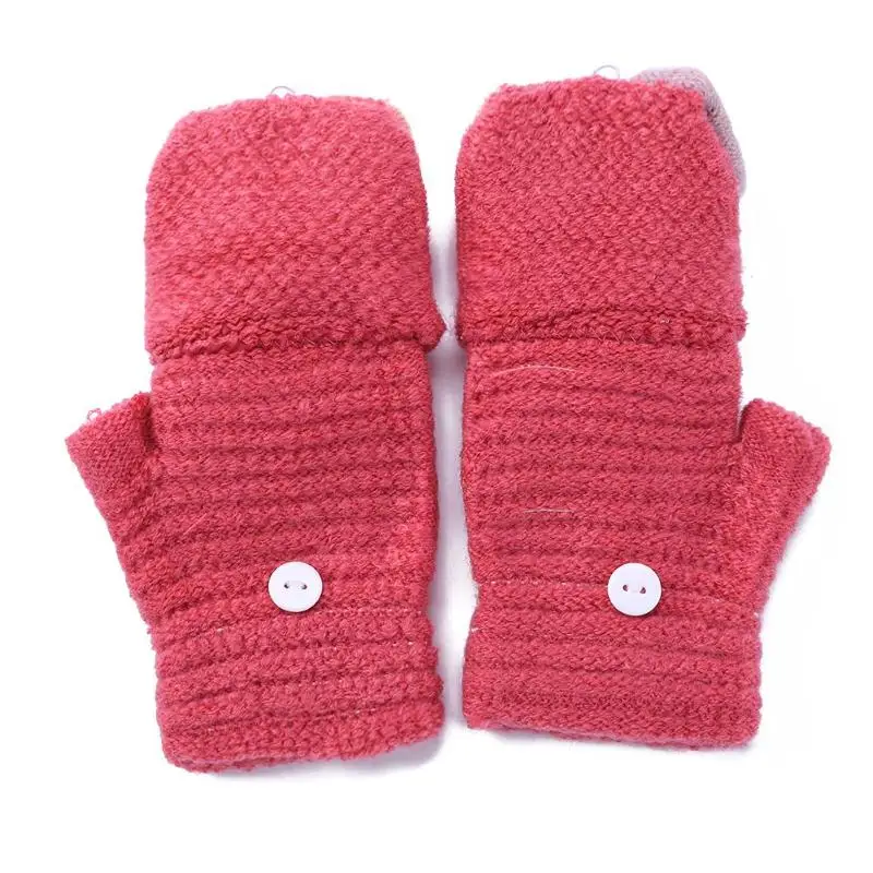 Перчатки для собак из мультфильма,, удобные вязаные утолщенные лыжные перчатки с милыми животными, 1 пара перчаток, тянущаяся муфта для рук