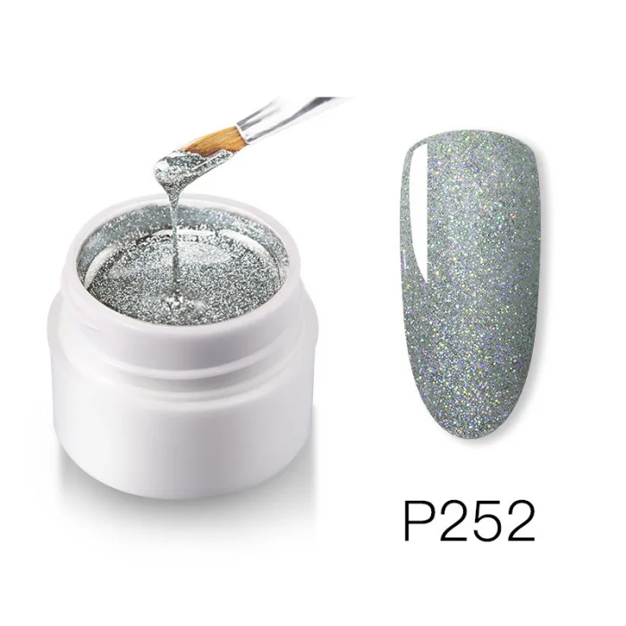 Top luxury High Quality Nail Polish Varnishes Gel Glitter Painting Nails Art Poly UV Gel for Manicure 5ml-MS