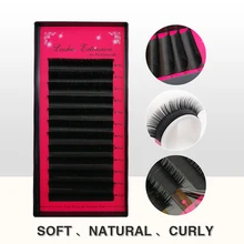 Lucky Lash накладные ресницы, Россия объем норки Индивидуальные ресницы расширения всех размеров Индивидуальные ресницы, натуральные мягкие поставки