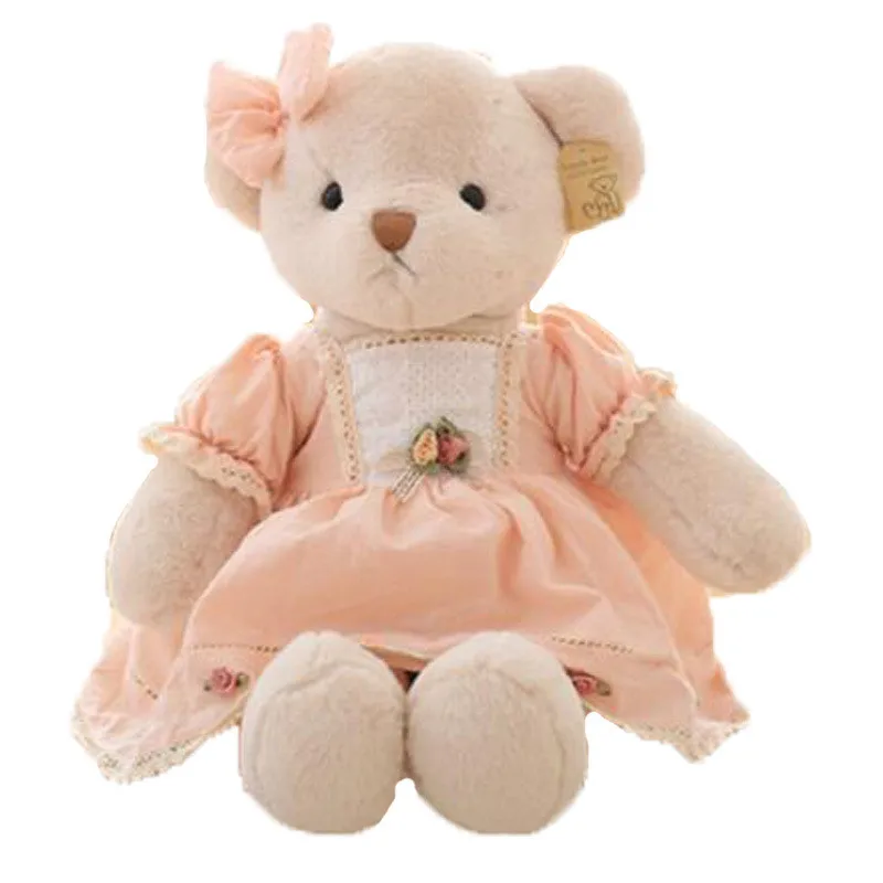 Ins рекомендует восхитительный плюшевый мишка плюшевая игрушка кукла с идиллической английской тканью юбка обнимающий медведь