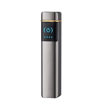 

Lithium Battery Fingerprint Induction Arc Lighter Charging Windproof Creative USB Electronic Cigarette Lighter