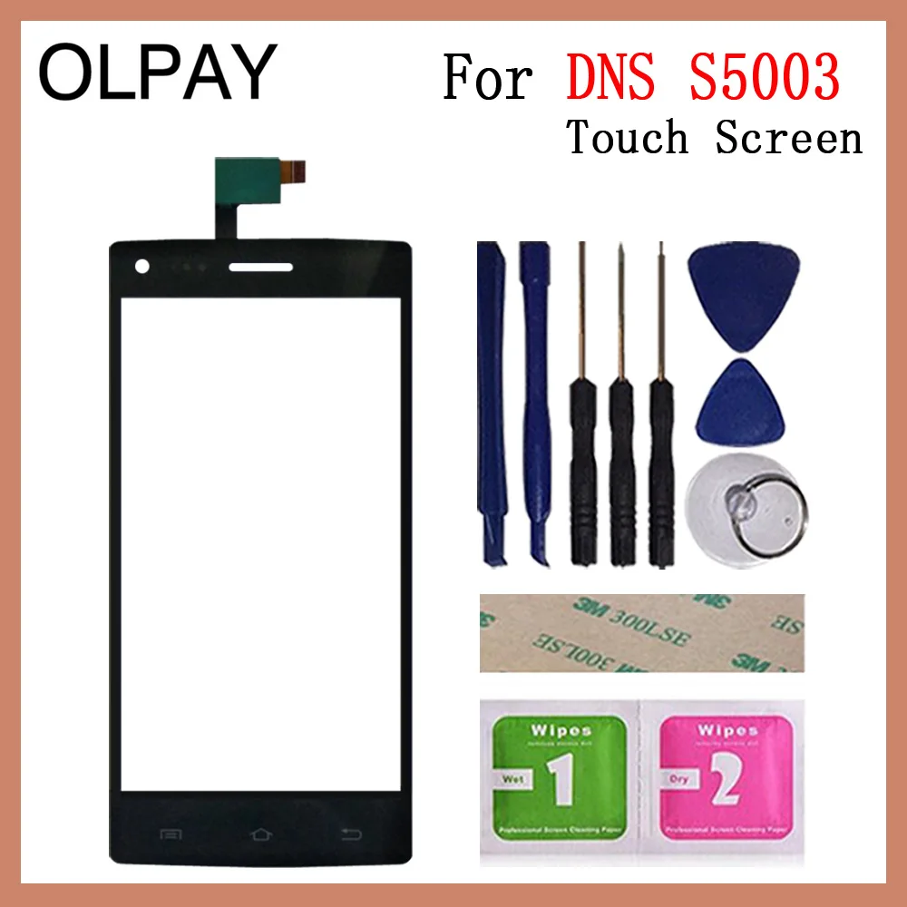 OLPAY 5," мобильный сенсорный экран для телефона для DNS S5003 сенсорный экран стекло дигитайзер панель объектив сенсор инструменты Бесплатный клей и салфетки