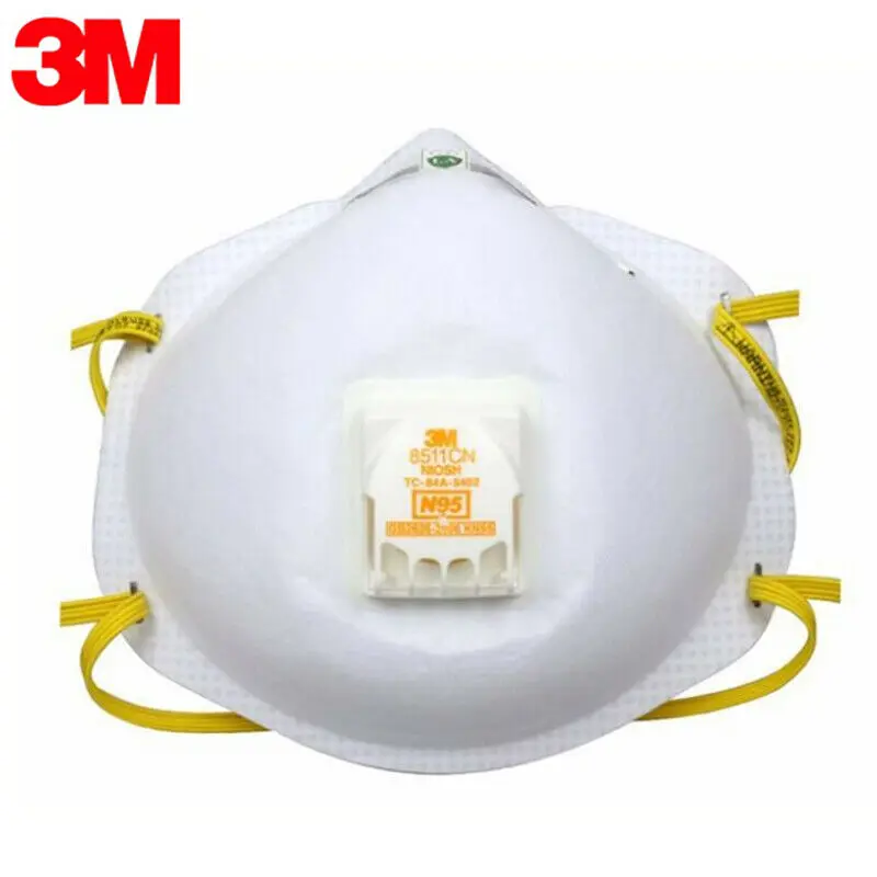 

8511CN N95 FFP2 Particulate Respirator Protective Mask Dust Mask Safety Masks PM2.5 Haze Dustproof with Breathable Valve Outdoor