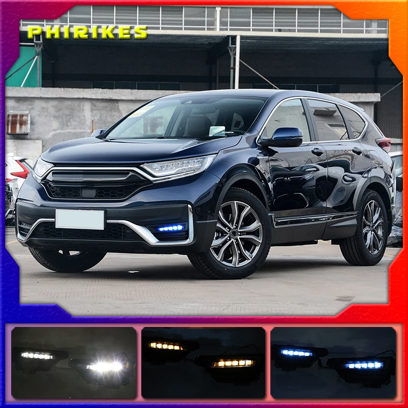 

1Pair DRL LED Daytime Running Light Bumper signal light Fog Lamp For Honda Cr-V Crv 2020 2021